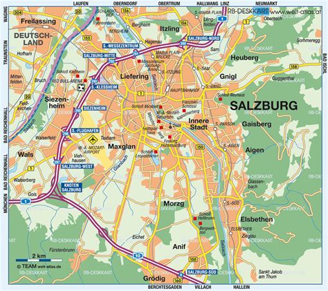 map of salzburg austria and vicinity