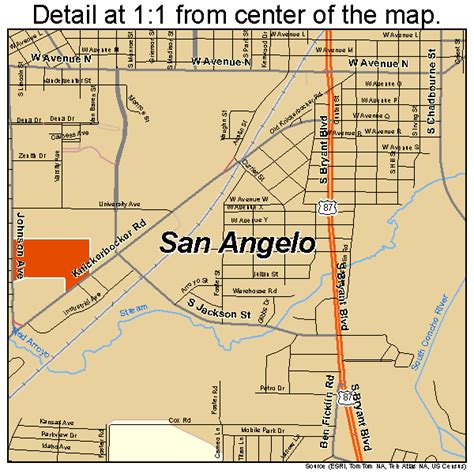 Map Of San Angelo Texas