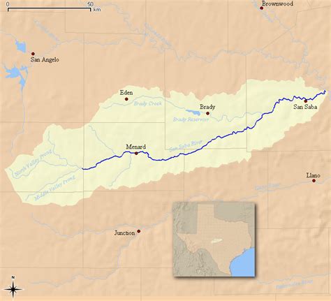 map of san saba river in texas