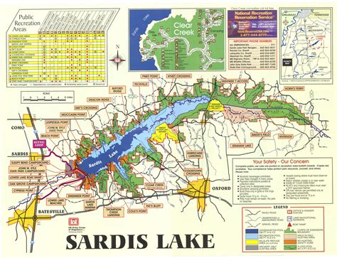 Map Of Sardis Lake Ms