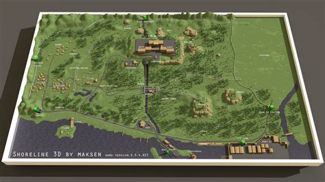 map of shoreline tarkov new update