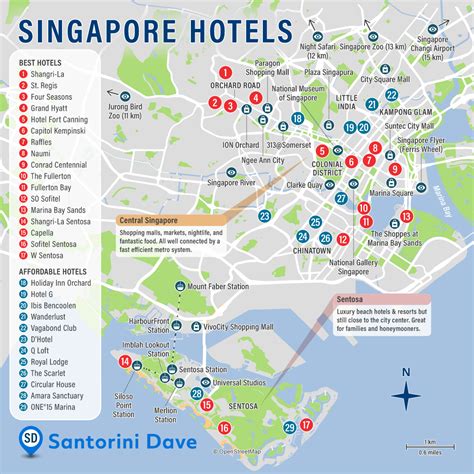 map of singapore hotels