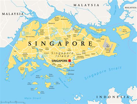 map of singapore map