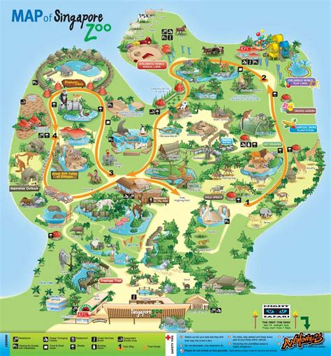 map of singapore zoo