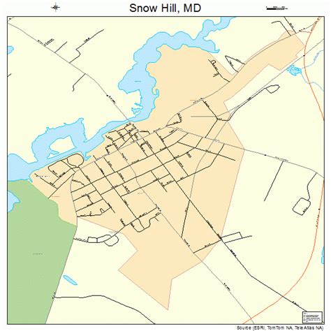 Map Of Snow Hill Md