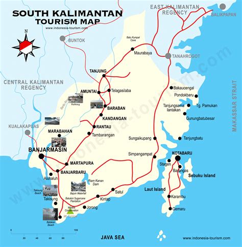 map of south kalimantan