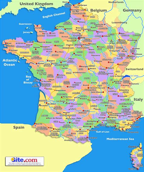 map of southern france with cities and towns