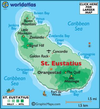 map of st eustatius