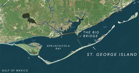 map of st george island fl