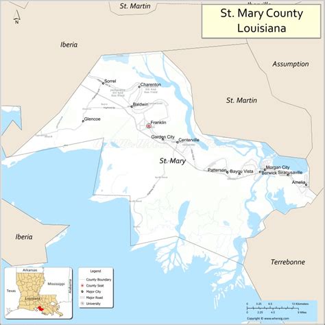 Map Of St Mary Parish