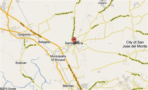 map of sta maria bulacan