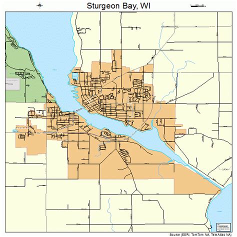 Map Of Sturgeon Bay Wi
