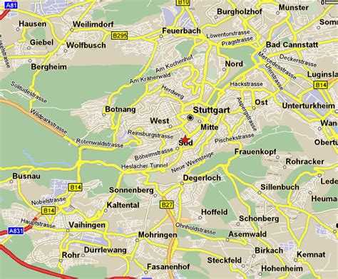 map of stuttgart germany and surrounding area