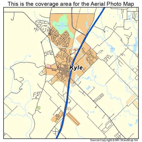 Aerial Photography Map of Kyle, TX Texas
