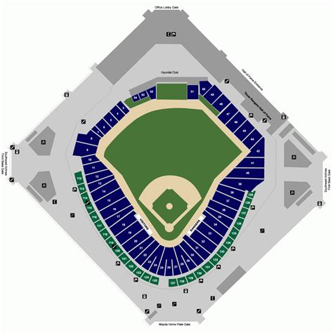 map of texas rangers stadium