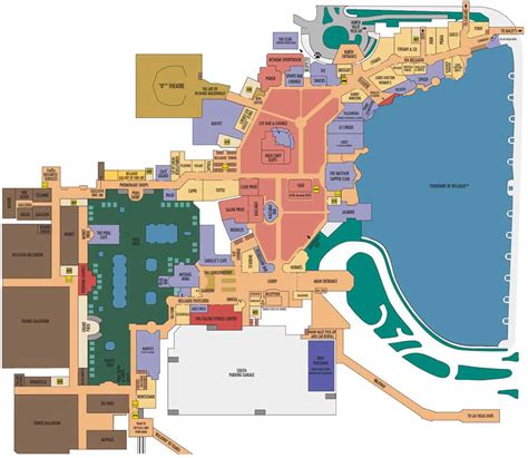 map of the bellagio