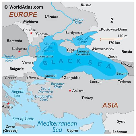 map of the black sea
