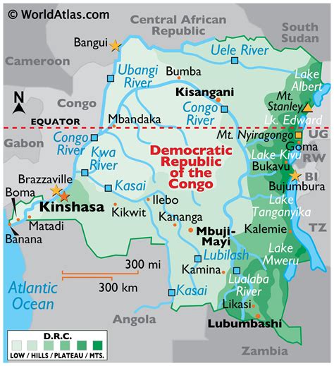 map of the congo