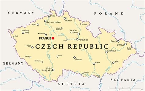 map of the czech republic today