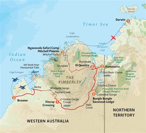 map of the kimberley
