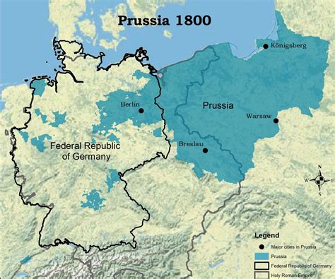 map of the kingdom of prussia