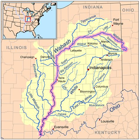 Map Of The Wabash River
