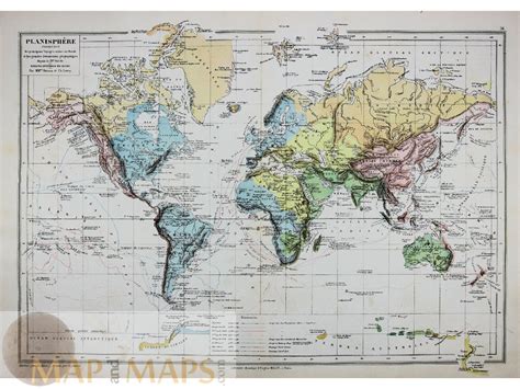 Map Of The World 1890