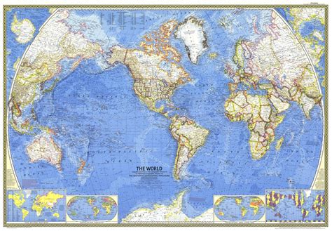 Map Of The World 1965