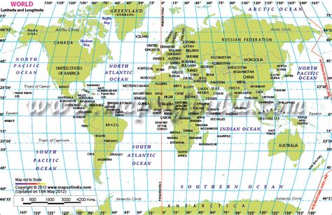 map of the world with longitude and latitude coordinates