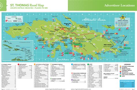 Map Of Things To Do In St Thomas