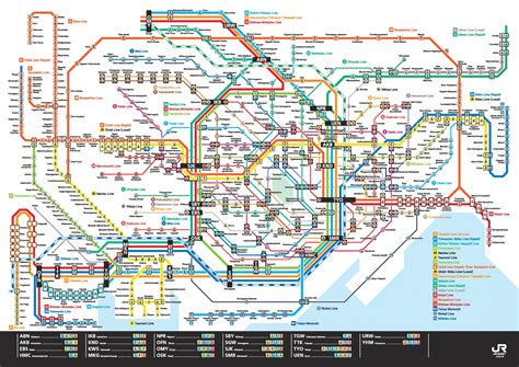 map of tokyo train stations