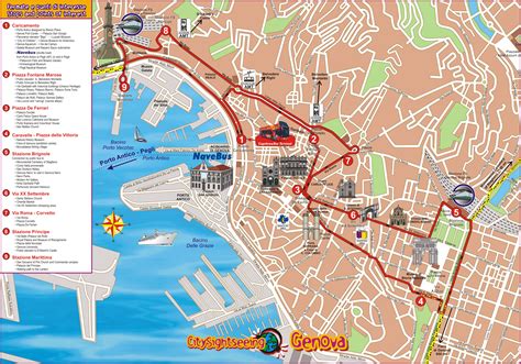 map of tourist attractions in genoa