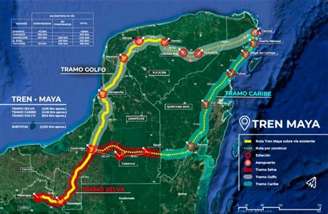 map of tren maya