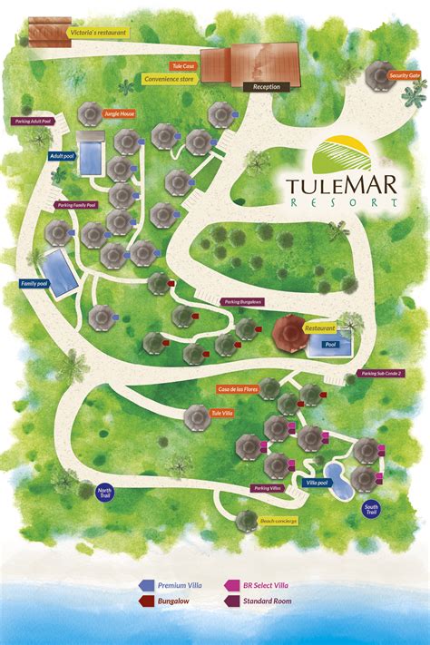 map of tulemar resort
