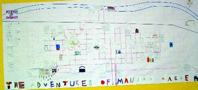 map of two mills maniac magee
