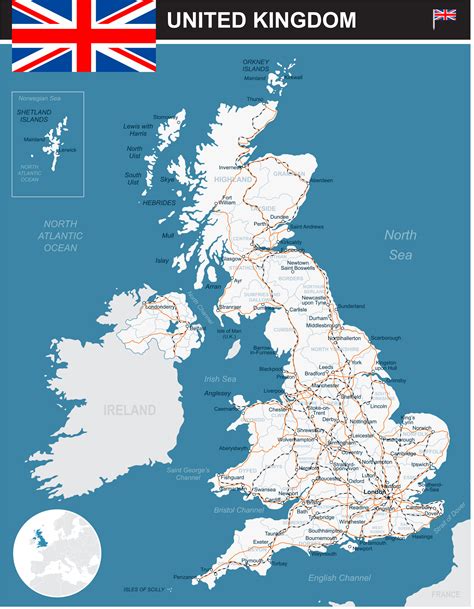 Map Of Uk Printable