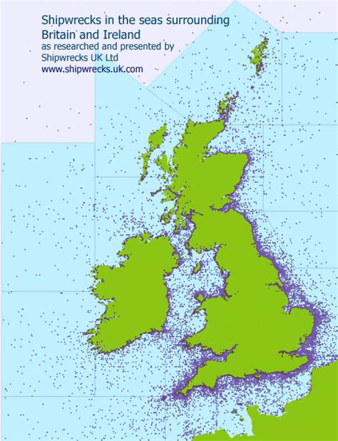 map of uk shipwrecks