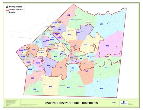 map of union county with zip codes