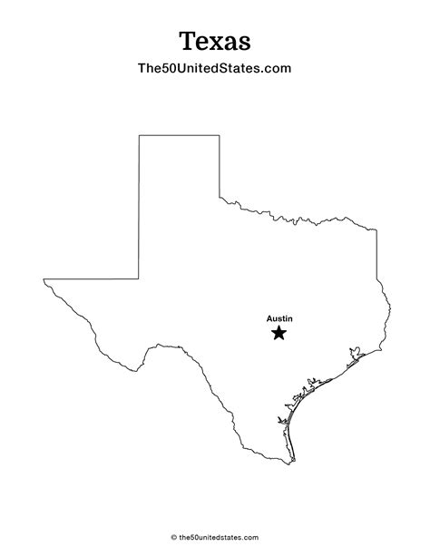 Reference Maps of Texas, USA Nations Online Project