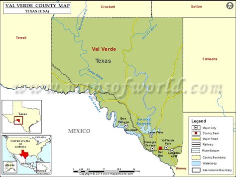 Map Of Val Verde County Texas