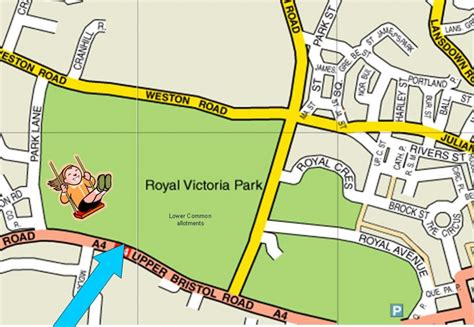 map of victoria park bath
