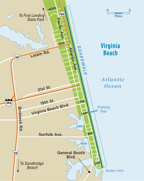 Map Of Virginia Beach Oceanfront
