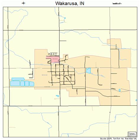Map Of Wakarusa Indiana