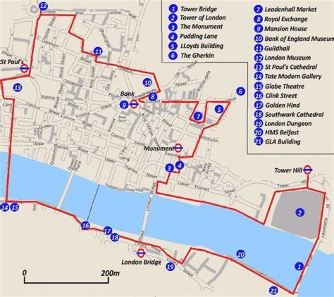 map of walks near london