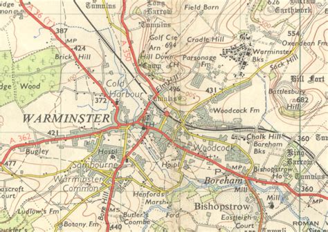 map of warminster uk