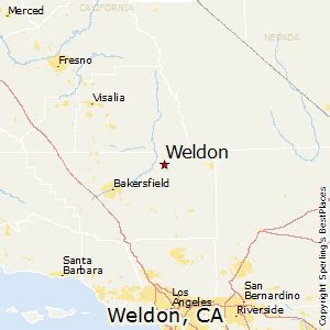 Map Of Weldon California