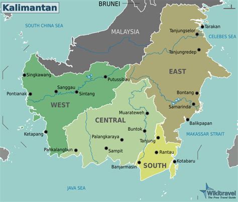 map of west kalimantan