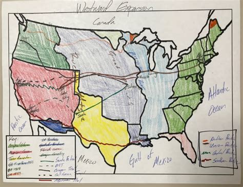 Map Of Westward Expansion Activity