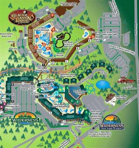 Map Of Wi Dells Hotels