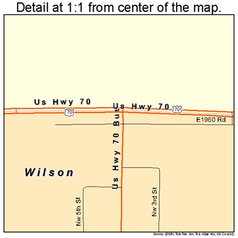 Map Of Wilson Oklahoma
